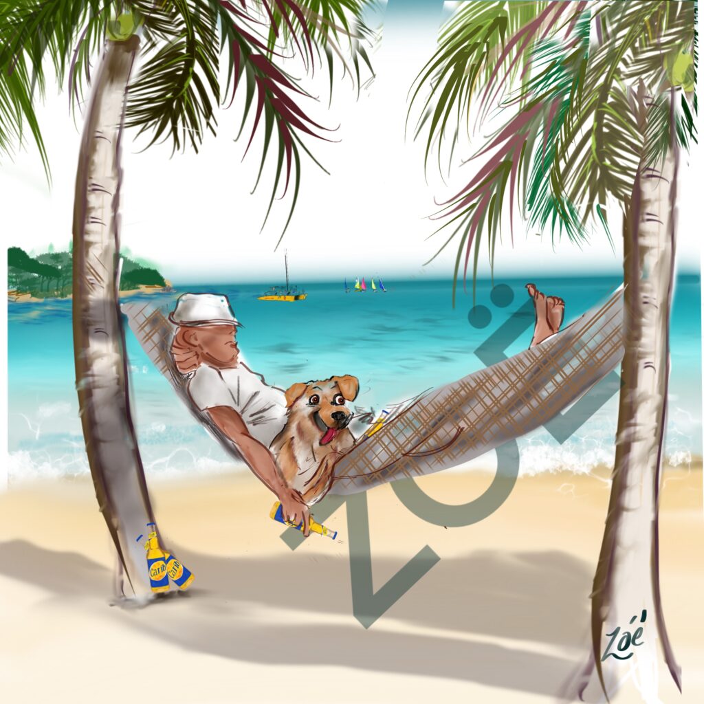 Life’s a Beach Square digital mixed media 0